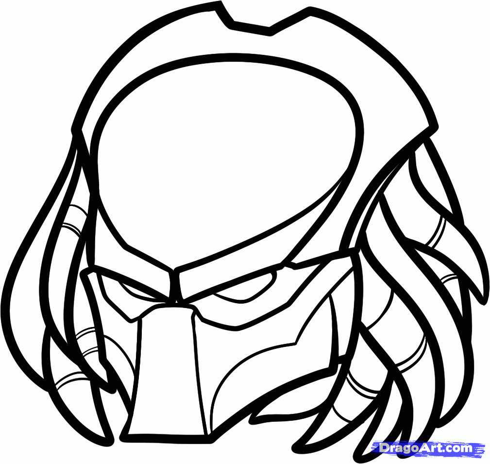 1009x955 Step How To Draw Predator Easy