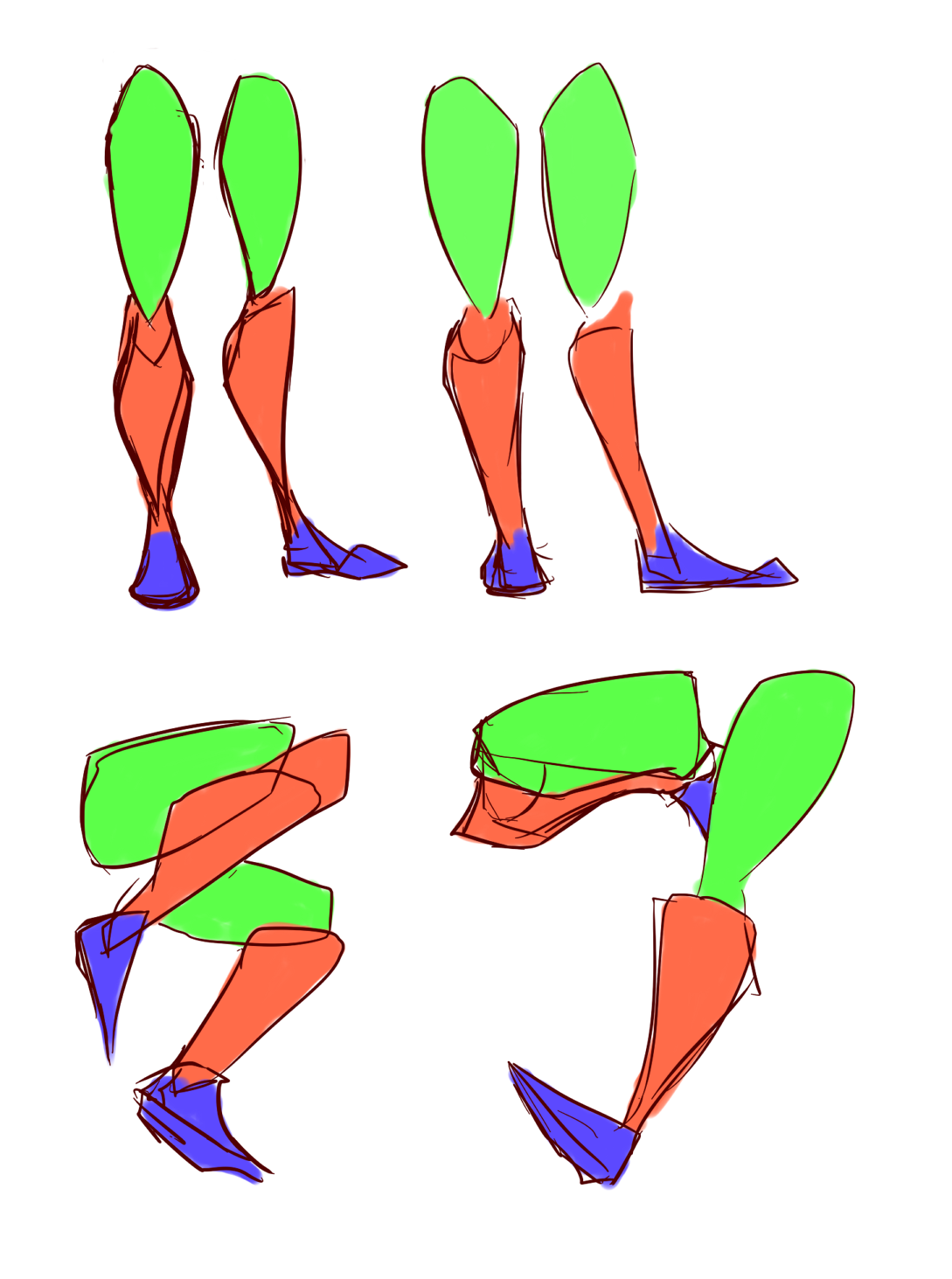 1089x1463 Legs Simple Shapes