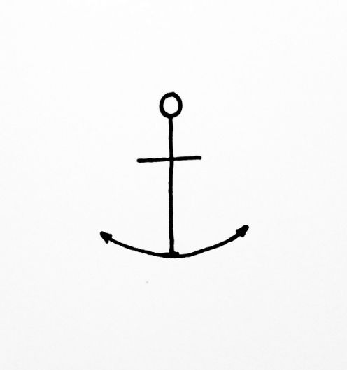 496x530 Simple Anchor Drawing