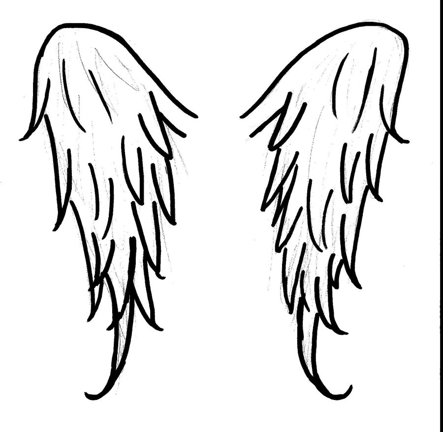 900x876 Angel Wings Drawing Easy Simple Angel Drawing Easy To Draw Angel
