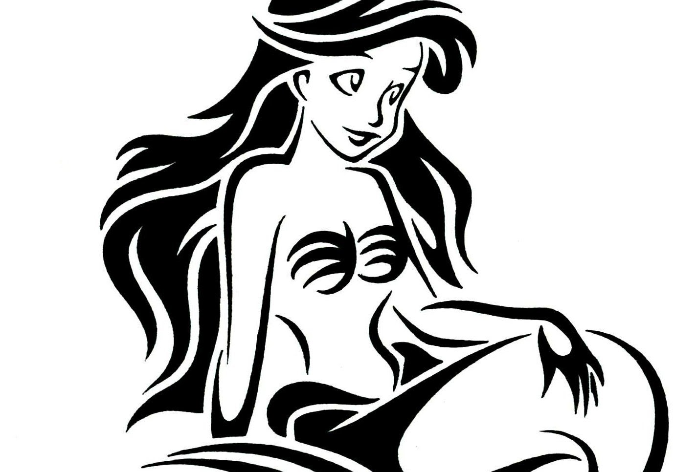 1425x966 Ariel Drawing Tattoo For Free Download