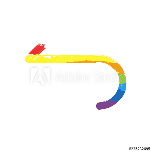 500x500 Simple Arrow, Backward Navigation Icon Linear Symbol With Thin