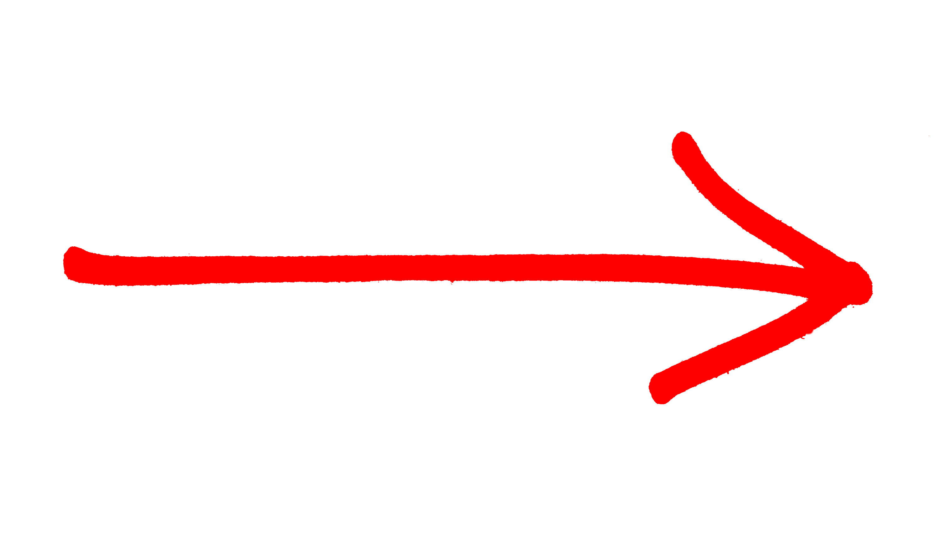 3000x1704 Arrow Rough Drawing Red Right Transparent Png