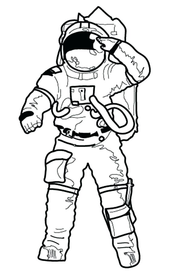 600x900 Astronaut Coloring Sheet