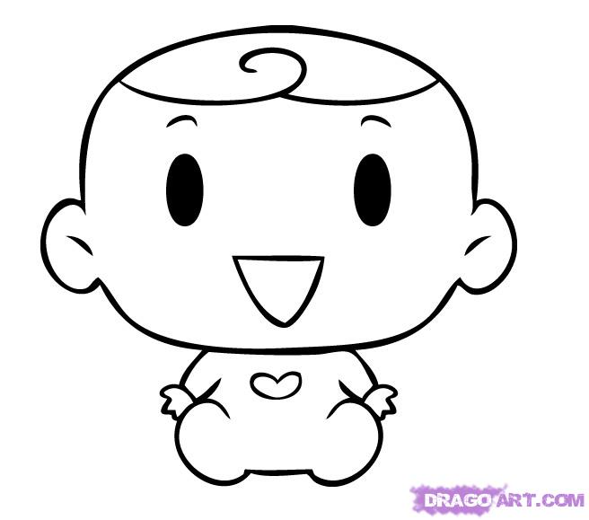 656x579 Draw A Cute Baby, Step