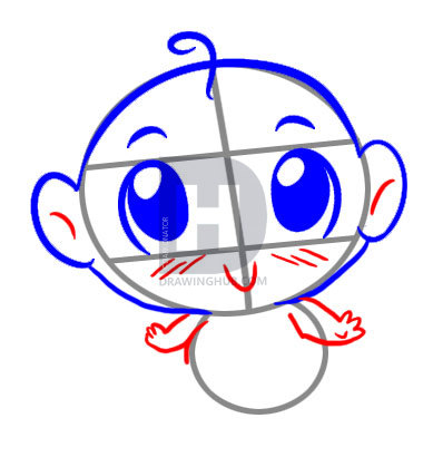 389x410 How To Draw A Simple Baby, Step