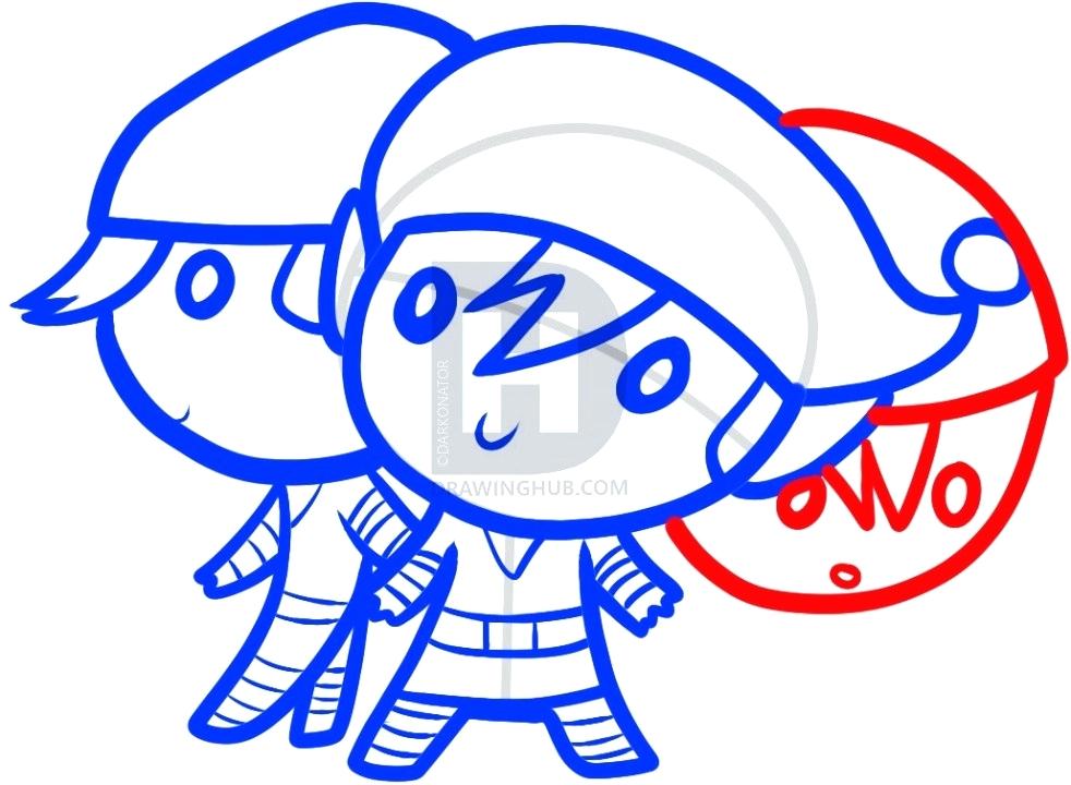 982x720 Christmas Elf Drawing Running