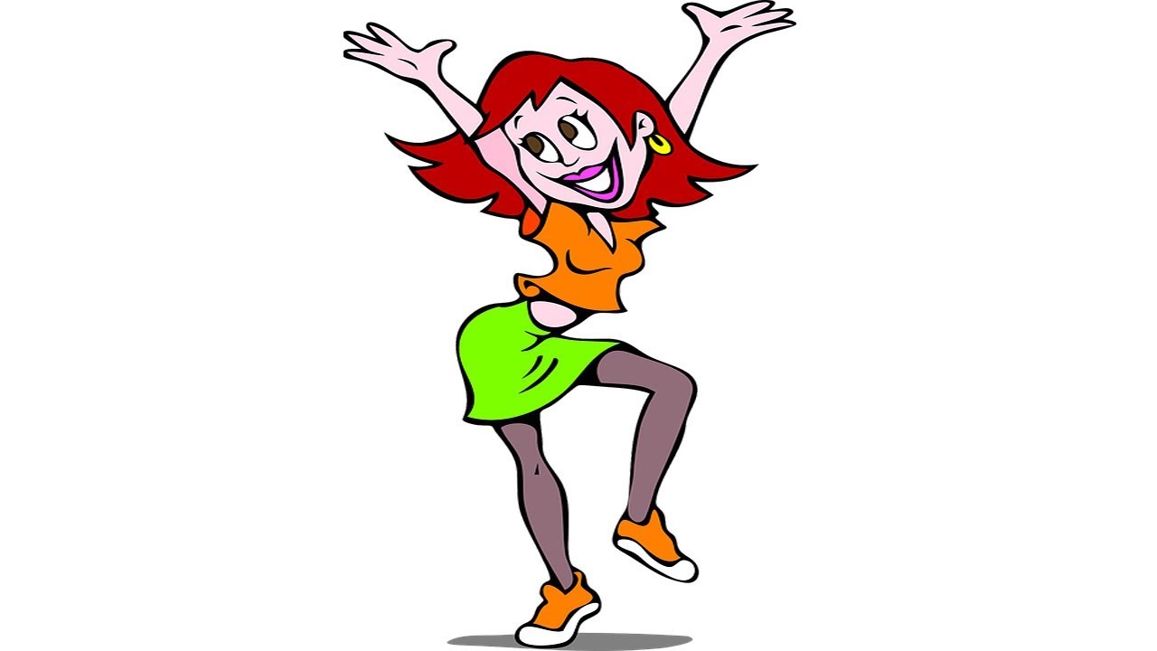 1280x720 Coloring Pages How To Draw A Dancing Girl Simple Dance Drawings