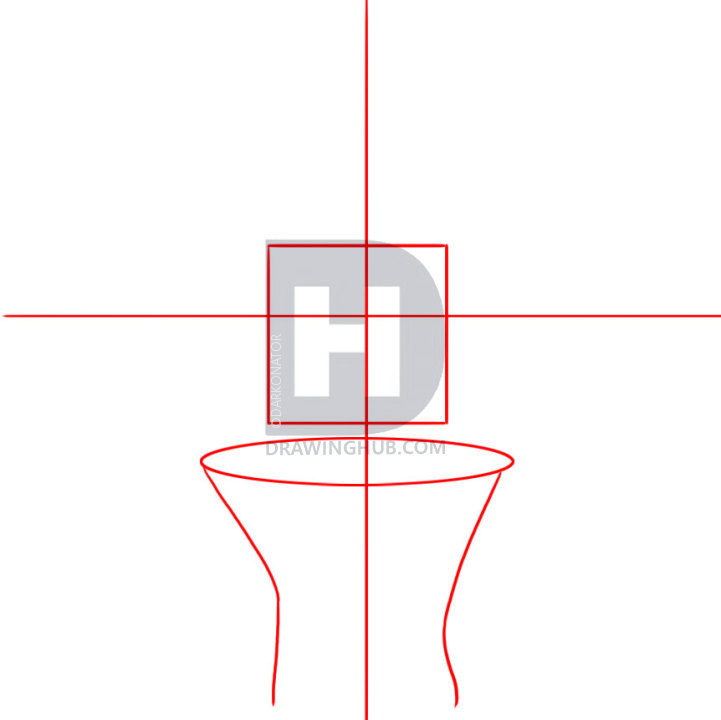 721x720 How To Draw A Basketball Hoop, Step