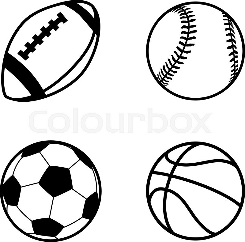 800x790 Set Of Four Simple Black Icons Of Stock Vector Colourbox