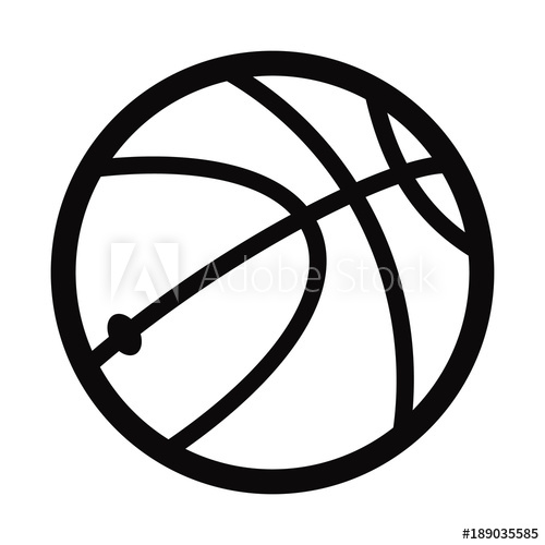500x500 Sport Equipment Simple Basketball Icon