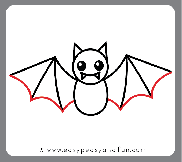 703x625 How To Draw A Bat