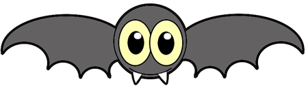 450x129 How To Draw A Cartoon Vampire Bat With Easy Step