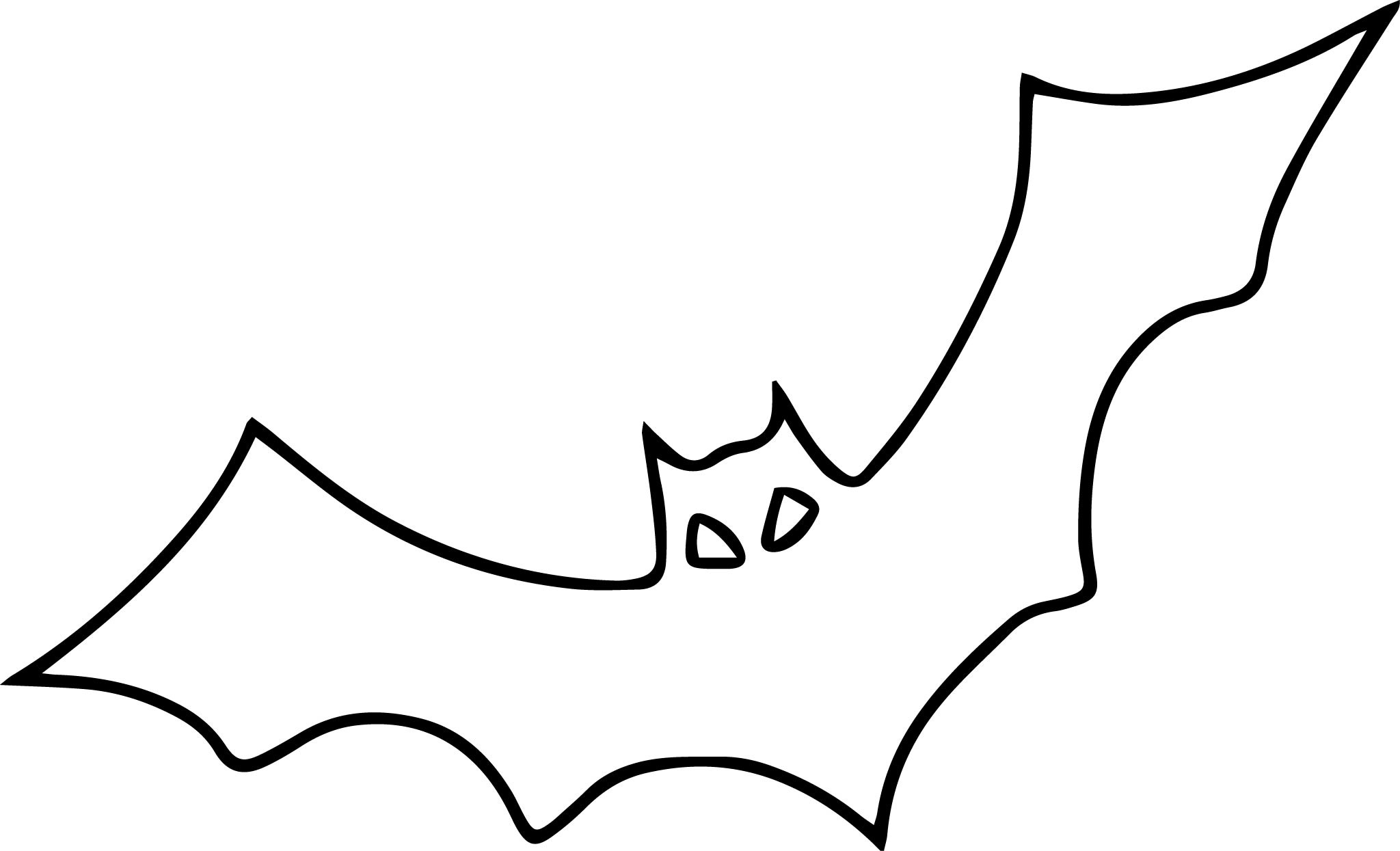 2048x1245 Simple Bat Coloring