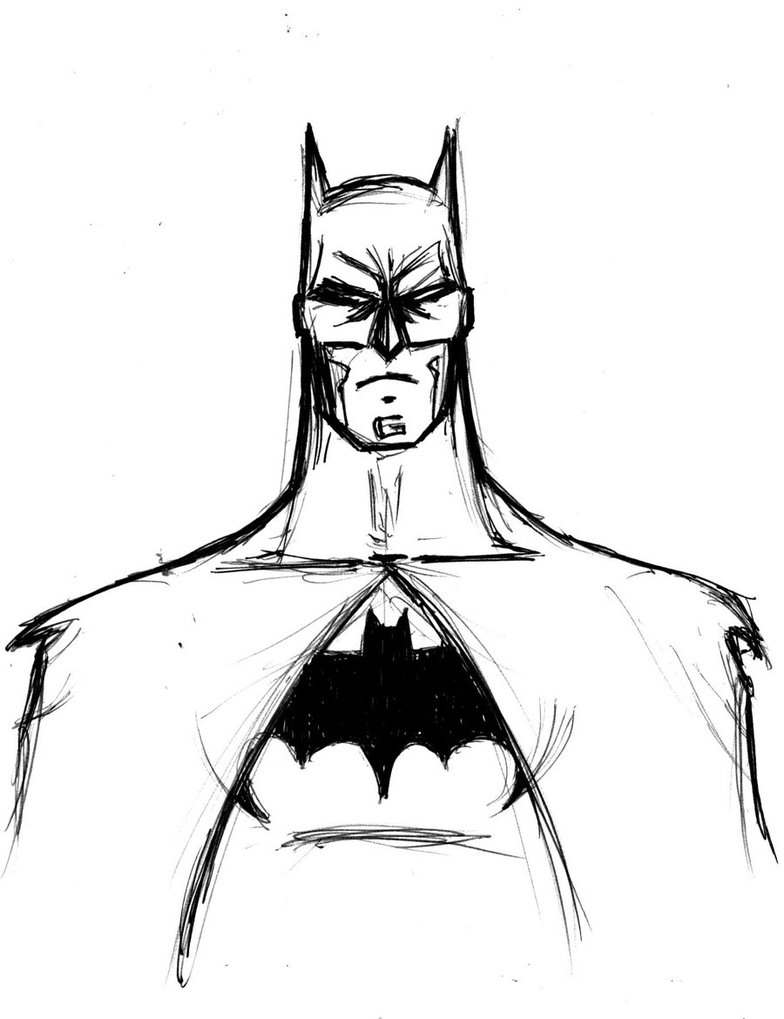 Simple Batman Drawing