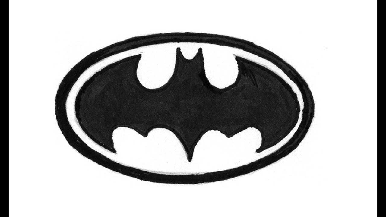 1280x720 How To Draw The Batman Logo