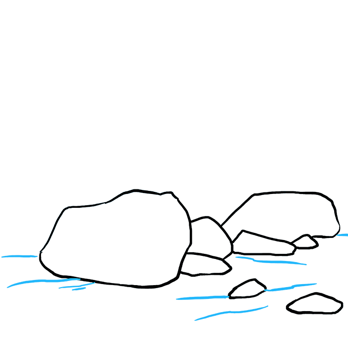 680x678 How To Draw Rocks