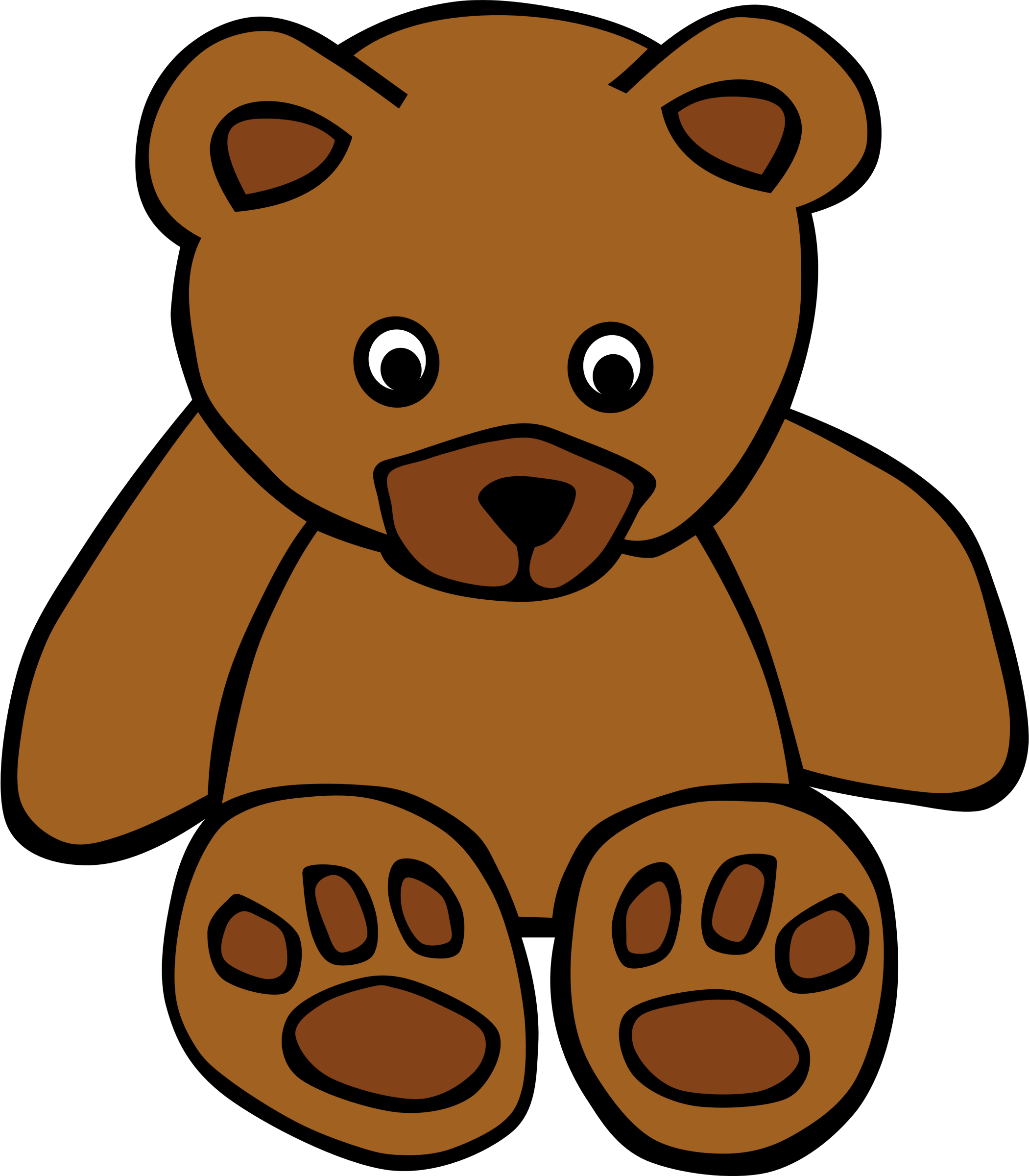 2101x2400 Bear Simple Transparent Png Clipart Free Download