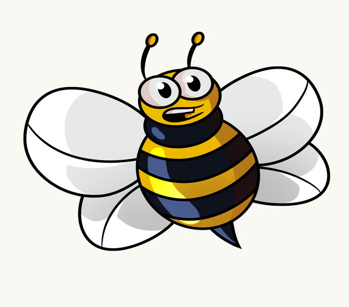 680x600 How To Draw A Cartoon Bee Easy Drawing Guides