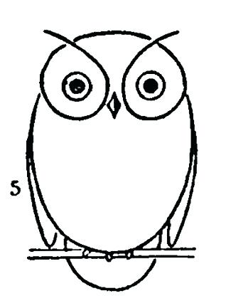 318x433 Easy Owl Drawings Owl Drawing Easy Owl Drawings For Kids Of Simple