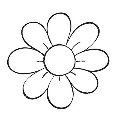 380x400 Simple Black And White Drawings Of Flowers Easy Paintings Art
