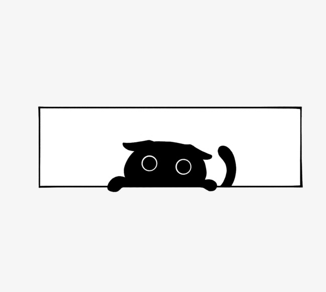 650x583 Aircraft Ear Lop Ear Black Cat Black White Simple Cartoon Anime