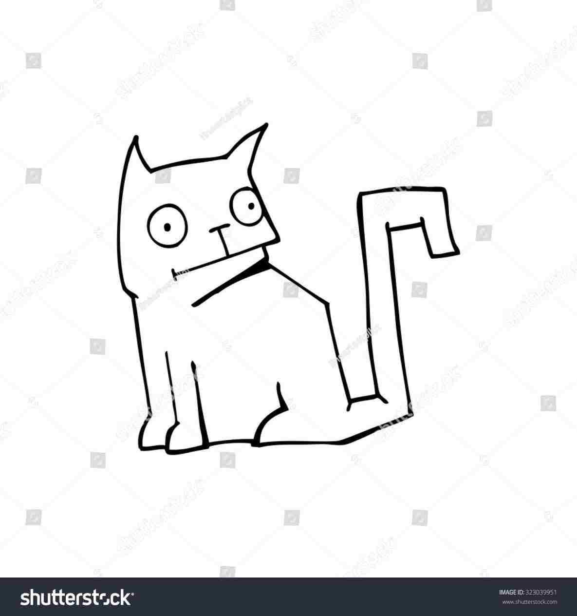 1185x1264 Simple Black Cat Drawing