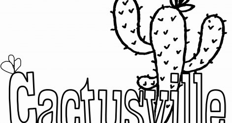 471x250 Cactus Coloring Printable Cartoon