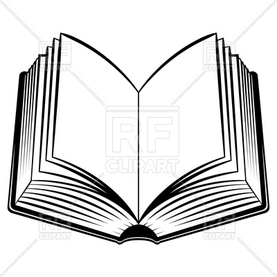 400x400 Simple Open Book Vector Image Of Objects Dvarg
