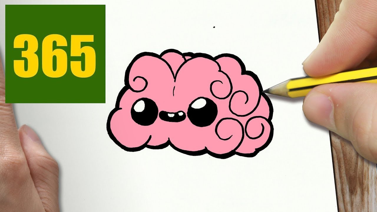 1280x720 How To Draw A Brain Cute, Easy Step