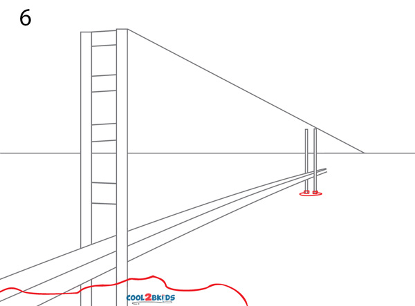 600x443 Golden Gate Bridge Drawing