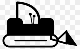 320x197 Bulldozer Black And White Clip Art Freeuse Download