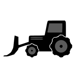 256x256 Bulldozer Simple Transparent Png Clipart Free Download