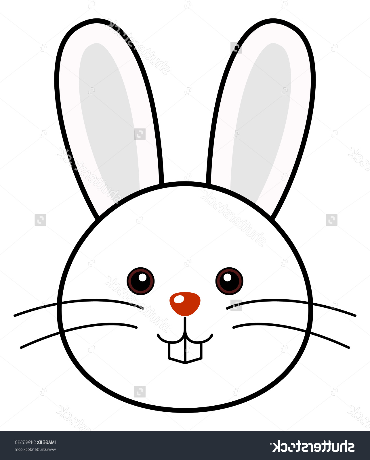 1286x1600 Rabbit Face Line Drawing Drawn Bunny Simple