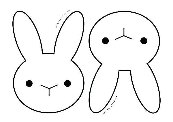 600x424 Coloring Pages Of Rabbits Coloring Pages Bunny Face Bunny Face