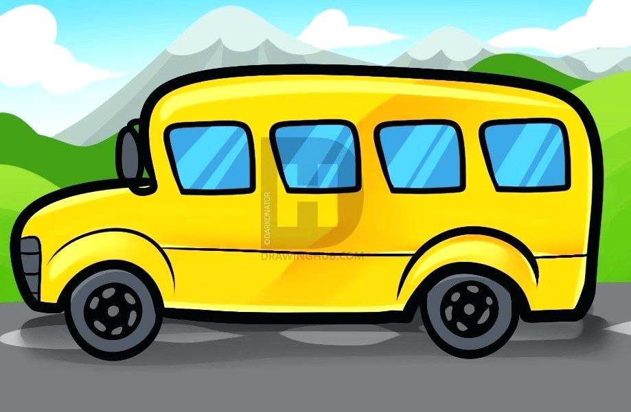 919x601 How To Draw A Bus