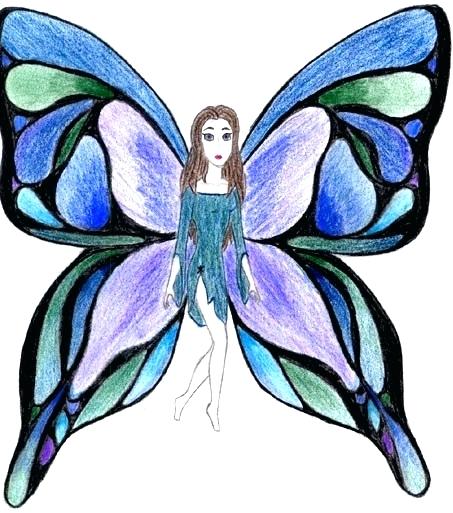 453x513 How To Draw A Simple Butterfly