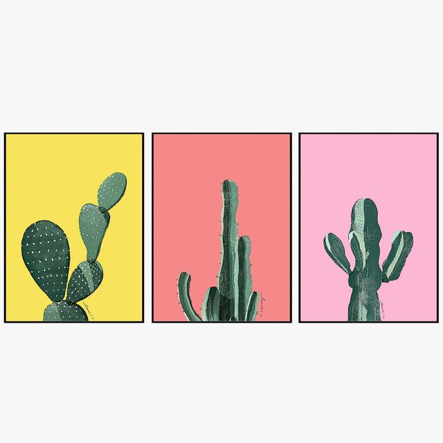 640x640 Beunik New Modern Small Fresh Oil Cactus Style Simple