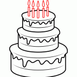 150x150 Simple Drawing Of Birthday Cake Happy Holidays!