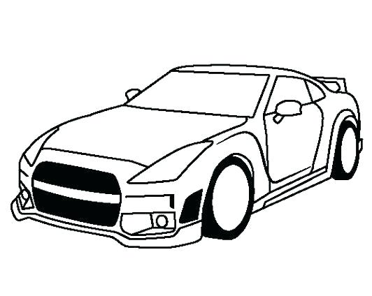 532x424 Car Drawing Template
