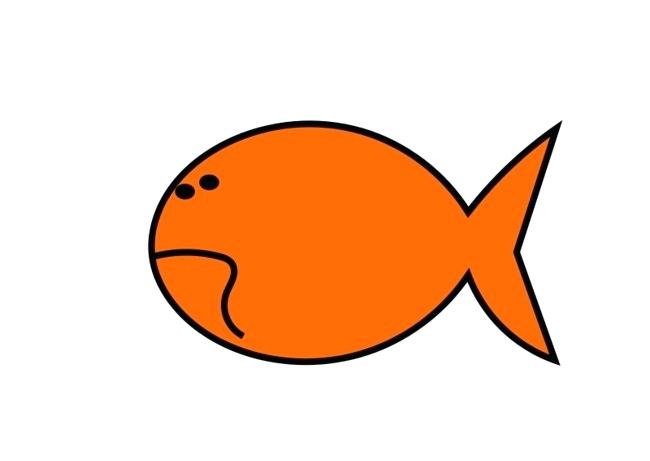 650x461 Simple Cartoon Fish Orange Cartoon Fish Simple Orange Cartoon Fish