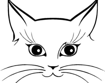 340x270 Collection Of 'kitty Face Drawing' Download More Than Images