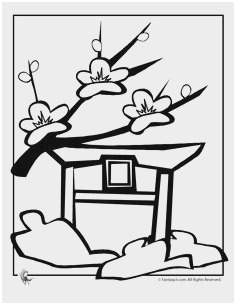 236x305 Cherry Blossom Tree Coloring
