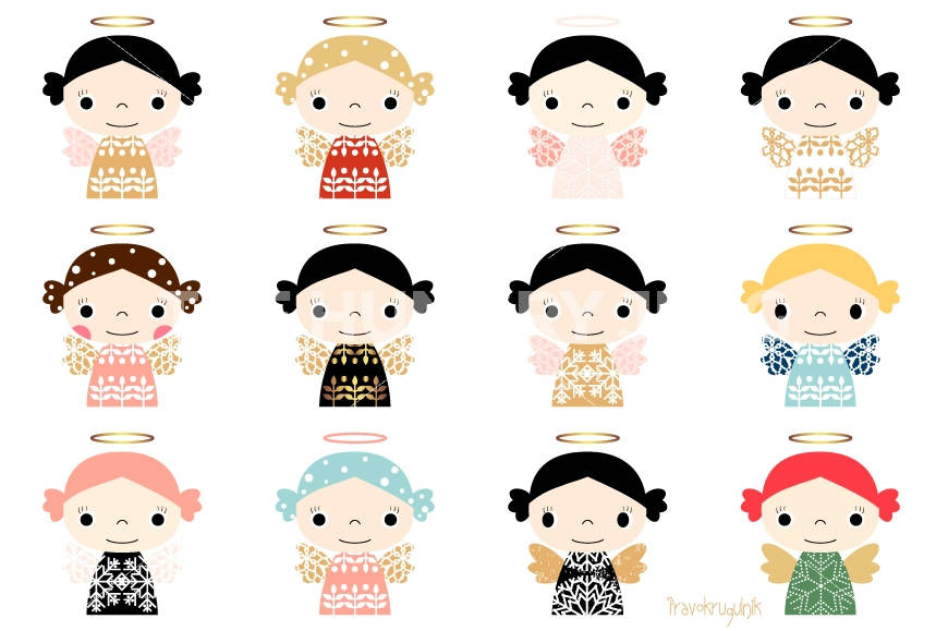 870x579 Simple Christmas Angel Clipart Kawaii S Drawings