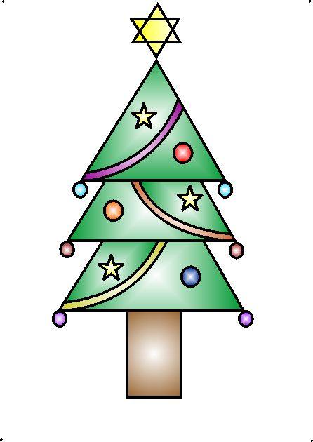 446x630 Merry Christmas Tree Drawing