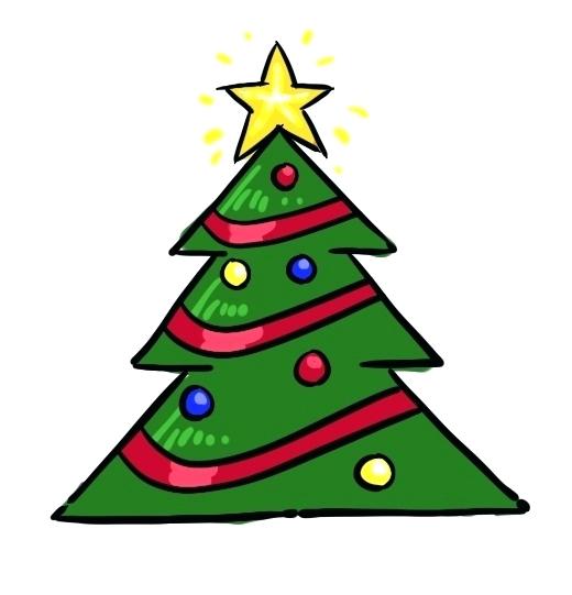 520x541 Easy To Draw Christmas Tree How To Draw An Easy Christmas