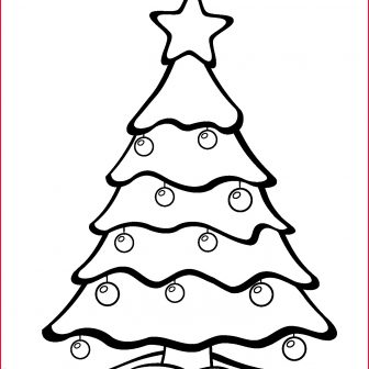 336x336 Christmas Tree Drawing Easy Step