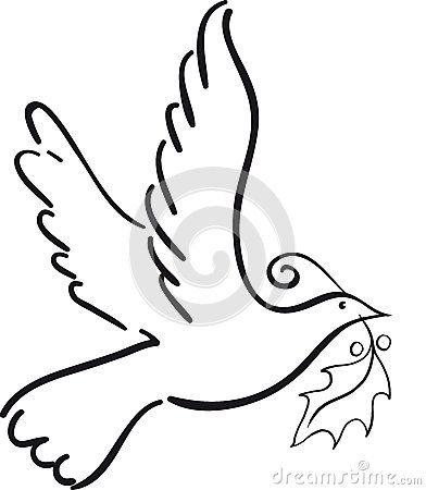 392x450 Simple Dove Royalty Free Stock Photography