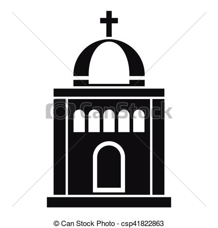 450x470 Church Icon, Simple Style Church Icon Simple Illustration