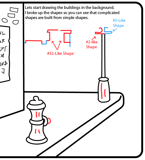 620x683 How To Draw A Cartoon City Street Sidewalk Scene With Easy Step